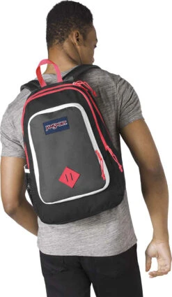 JanSport Super Sneak Backpack - 22L|-|Sac à Dos Super Sneak - 22L -JanSport Backpacks Sales JSP JS0A3EMW 7EBlack 20 20Fluorescent 20Red 7EModel 1a585cd3 2929 40f2 a195 1d10bcd061d2