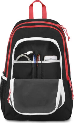 JanSport Super Sneak Backpack - 22L|-|Sac à Dos Super Sneak - 22L -JanSport Backpacks Sales JSP JS0A3EMW 7EBlack 20 20Fluorescent 20Red 7EOpen 20Two fa259d02 c724 4a88 aa79 3a534195f1cd